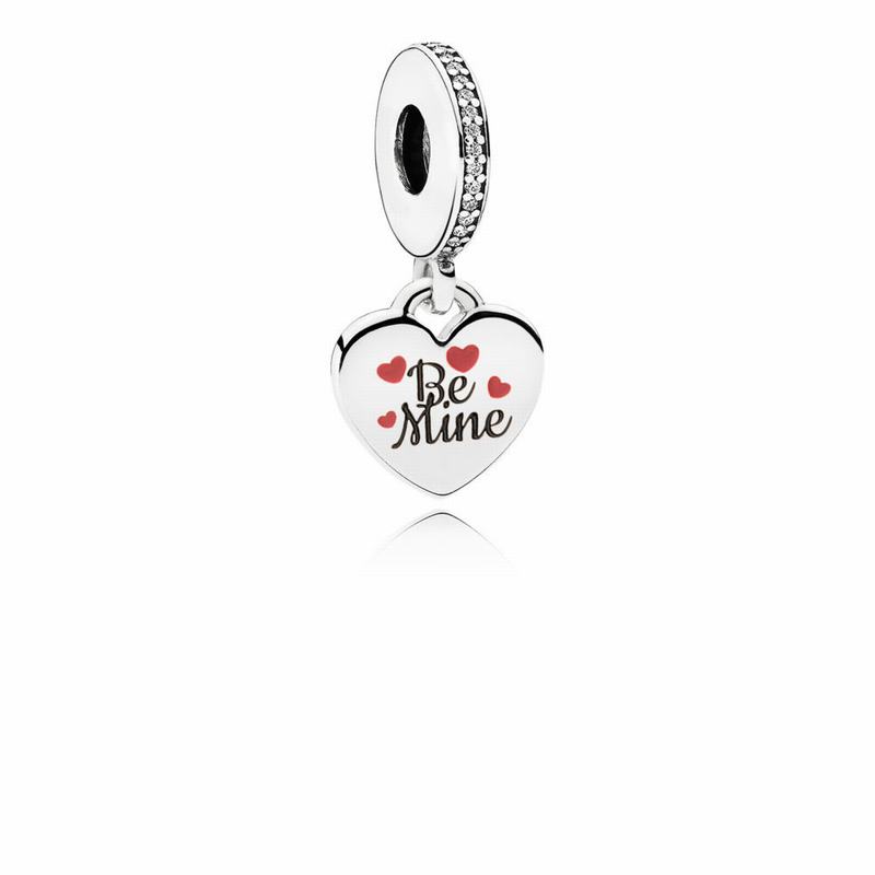 Pandora Australia Be Mine Dangle Charm - Sterling Silver | OXWPSJ953